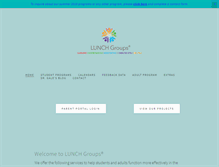 Tablet Screenshot of lunchgroups.com